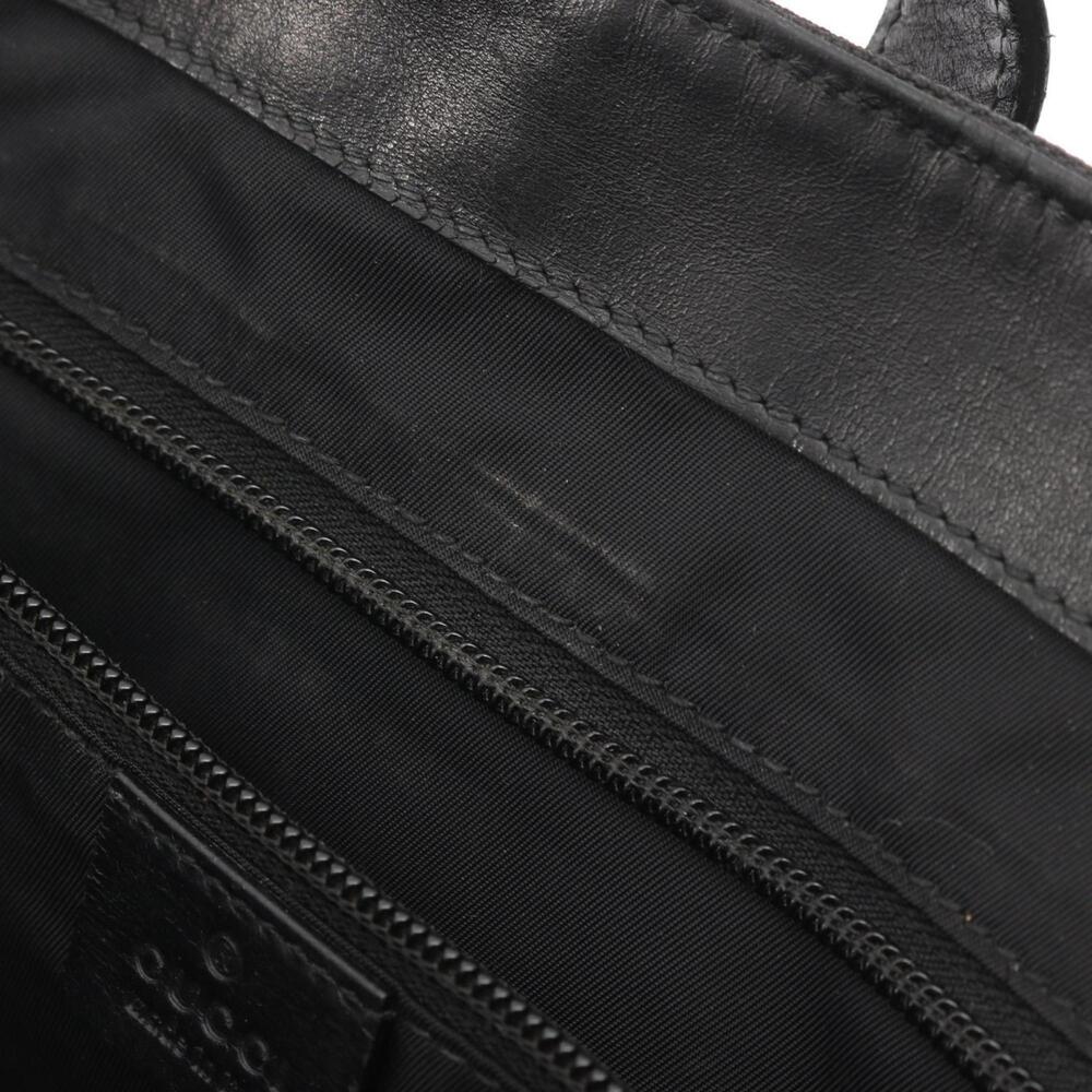 GUCCI Black Leather Tote Bag - Picture 8 of 10